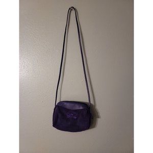 Shane Purple Suede Crossbody Small Purse
